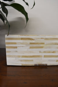 Lined Bone Box with Hinges
