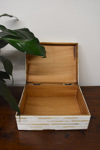 Cream Inlay Bone Box