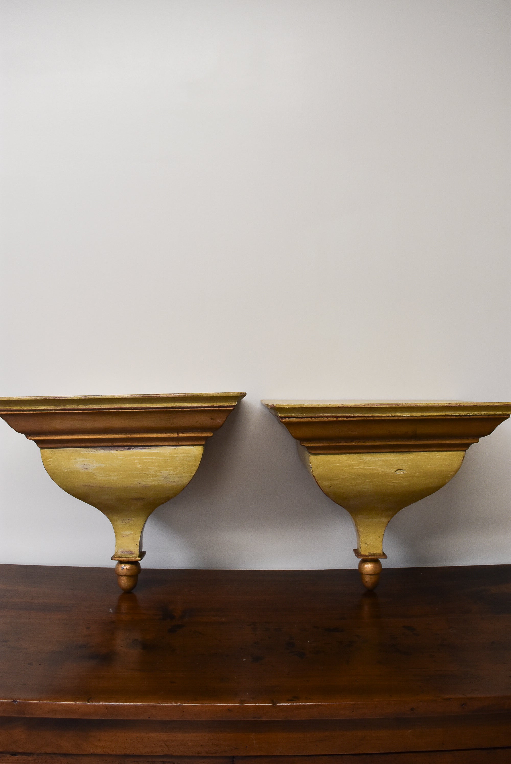 Pair of Large Gold Brackets