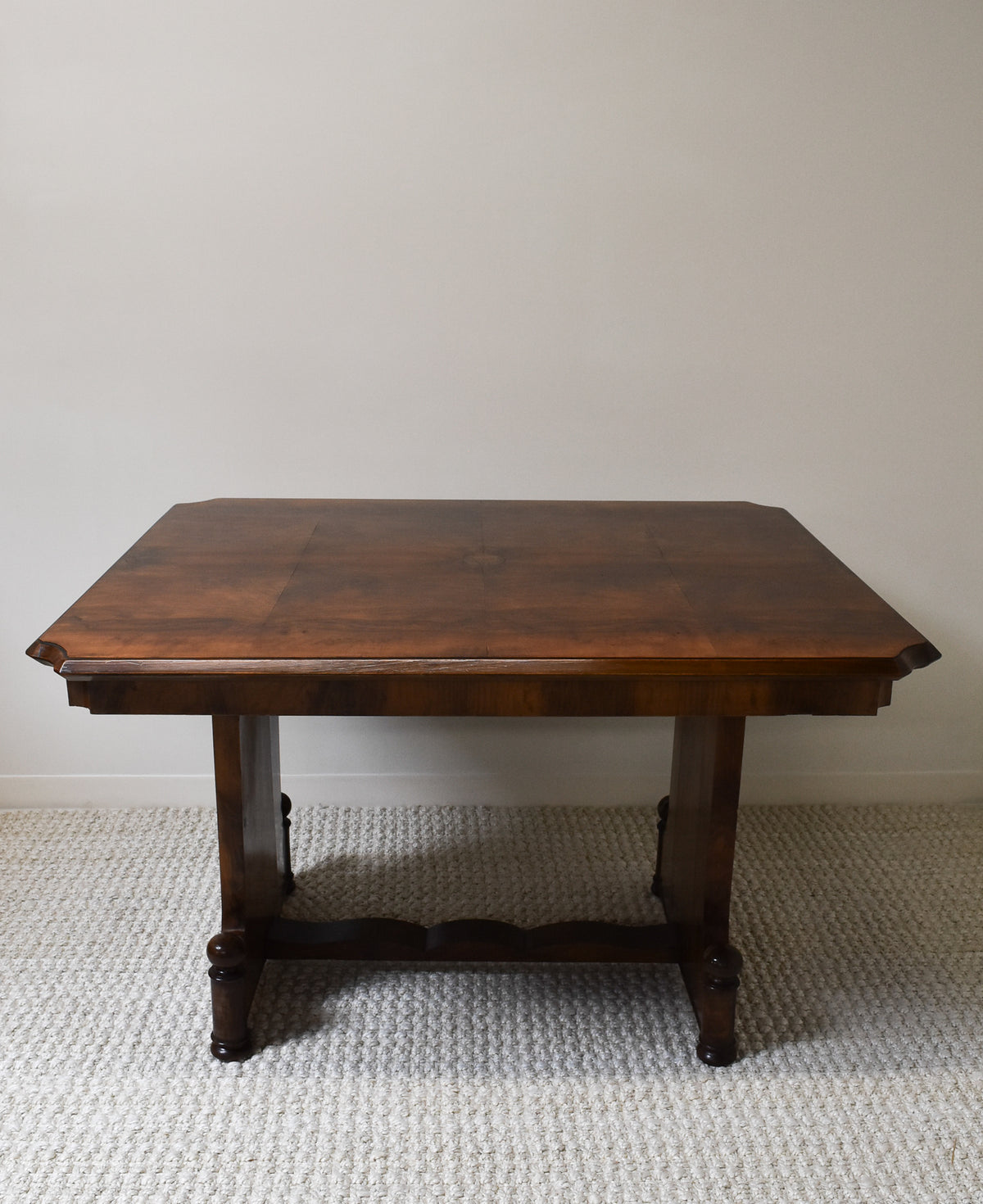 Scalloped Walnut Table