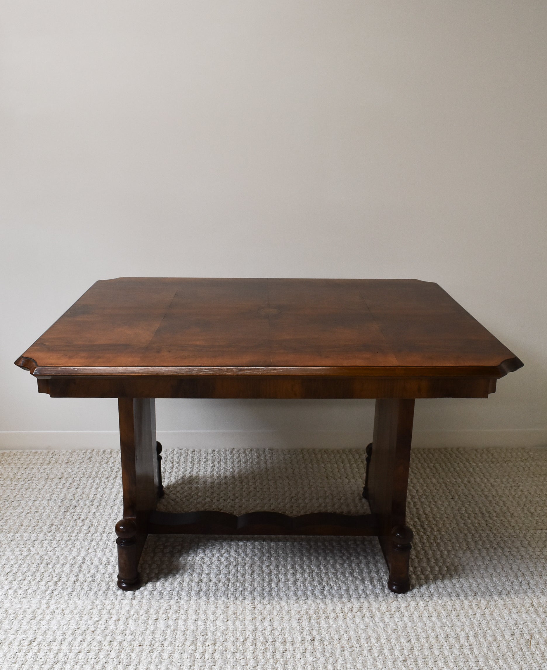 Scalloped Walnut Table