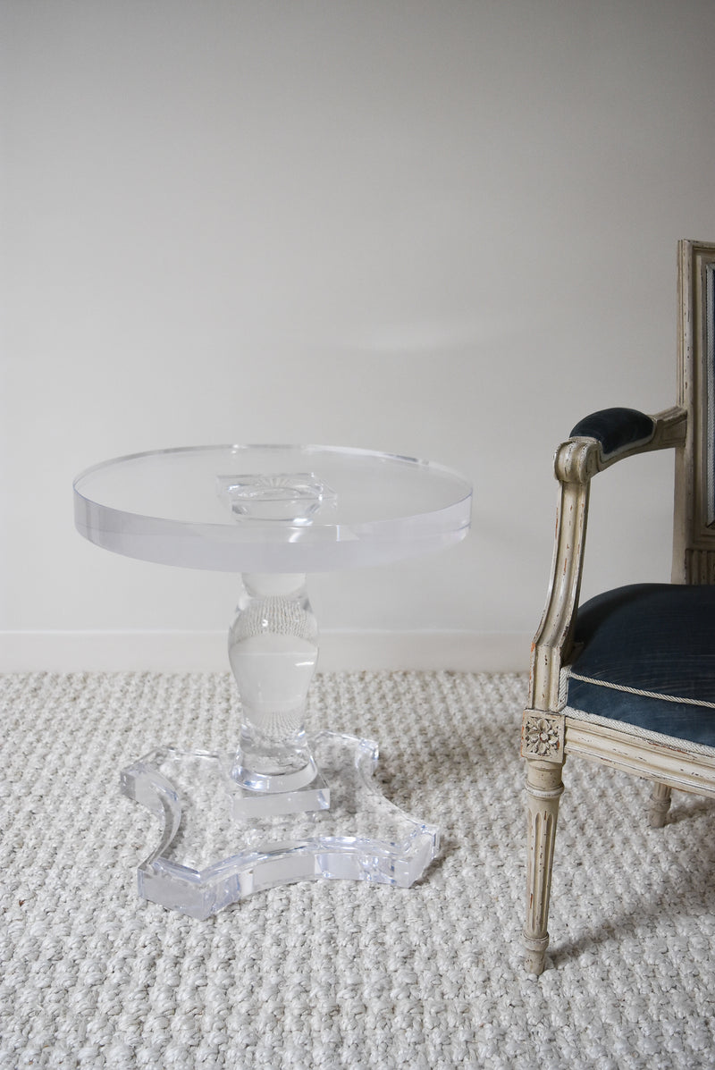 Corinthian Acrylic Side Table