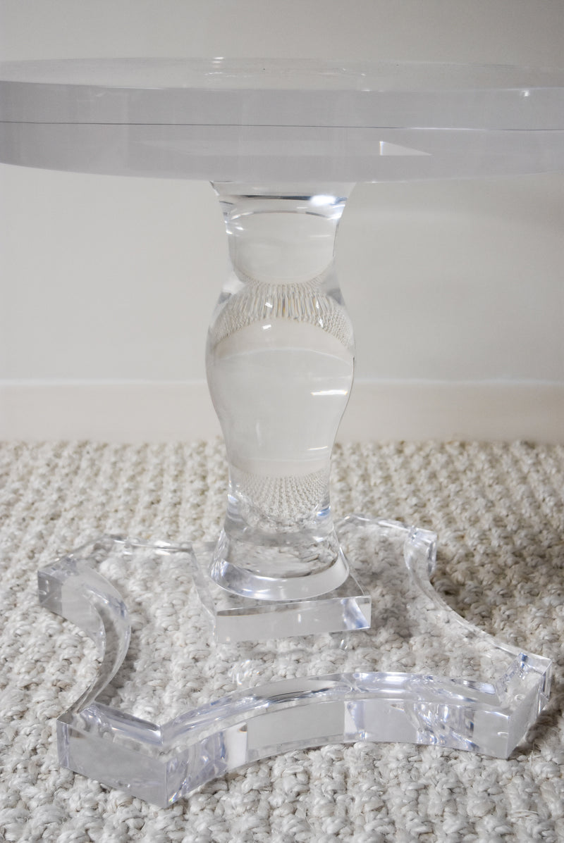 Corinthian Acrylic Side Table