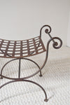 Pair of Vintage French Iron Benches