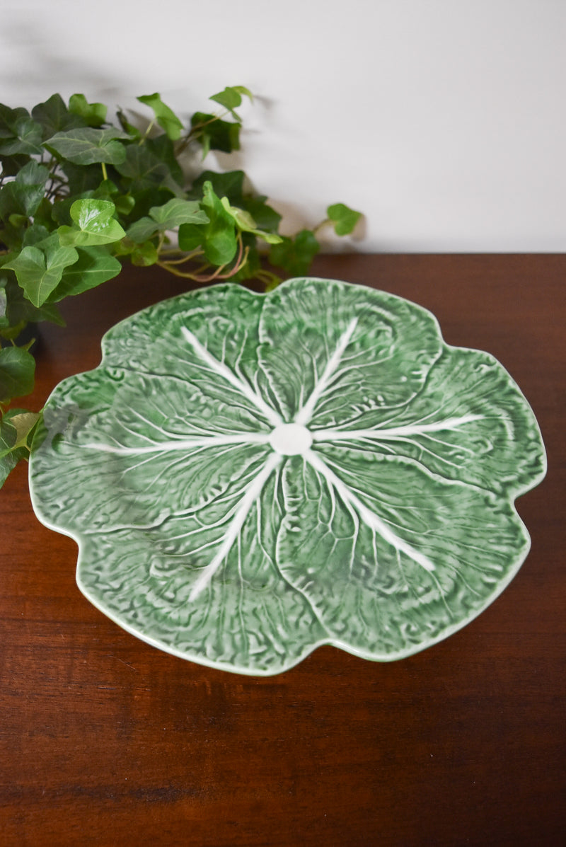 Green Cabbage Ware Cake Stand
