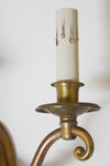 Pair of Vintage Brass Two-Arm Sconces