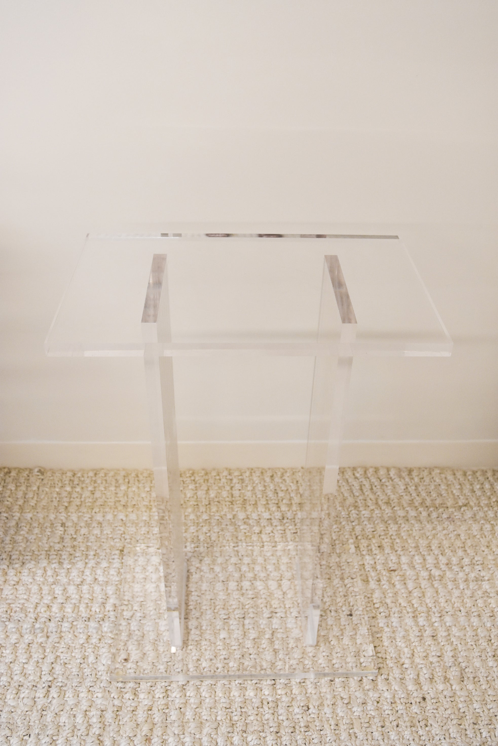 Vintage Acrylic Table or Pedestal