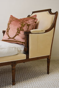 19th Century Louis XVI Style Walnut Chaise Lounge