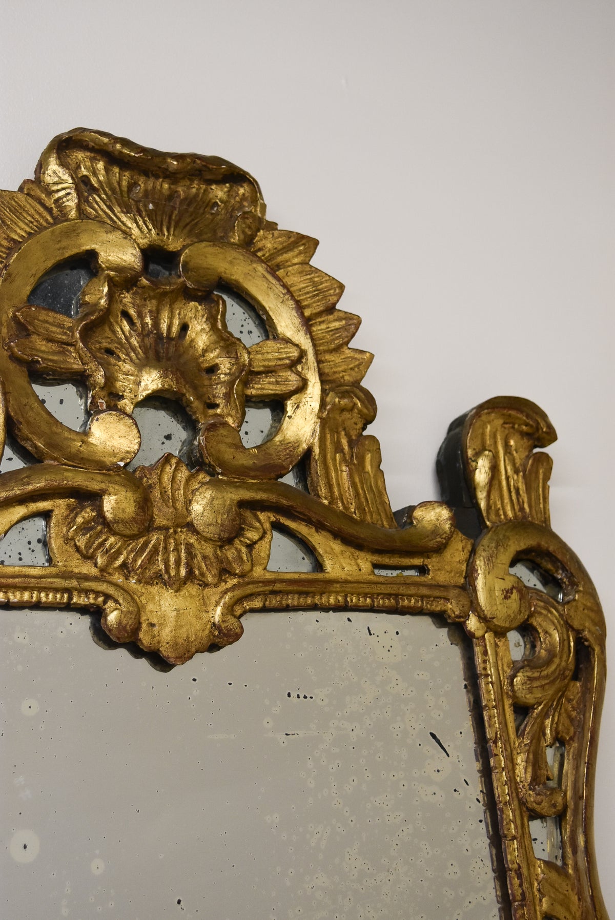 Early 18th Century Louis XIV Style Giltwood Parclose Mirror