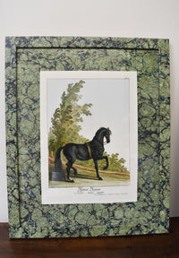 Pair of Custom Framed Ridingers Horses No. 1