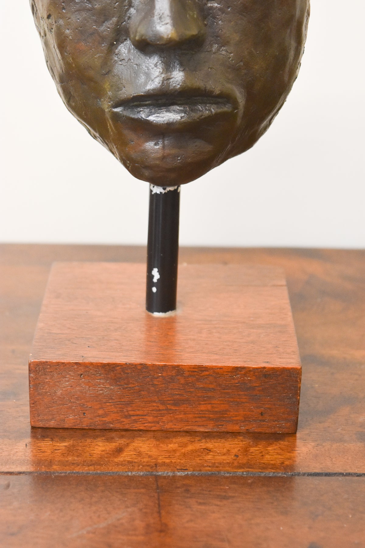 Bronze Mask on Stand