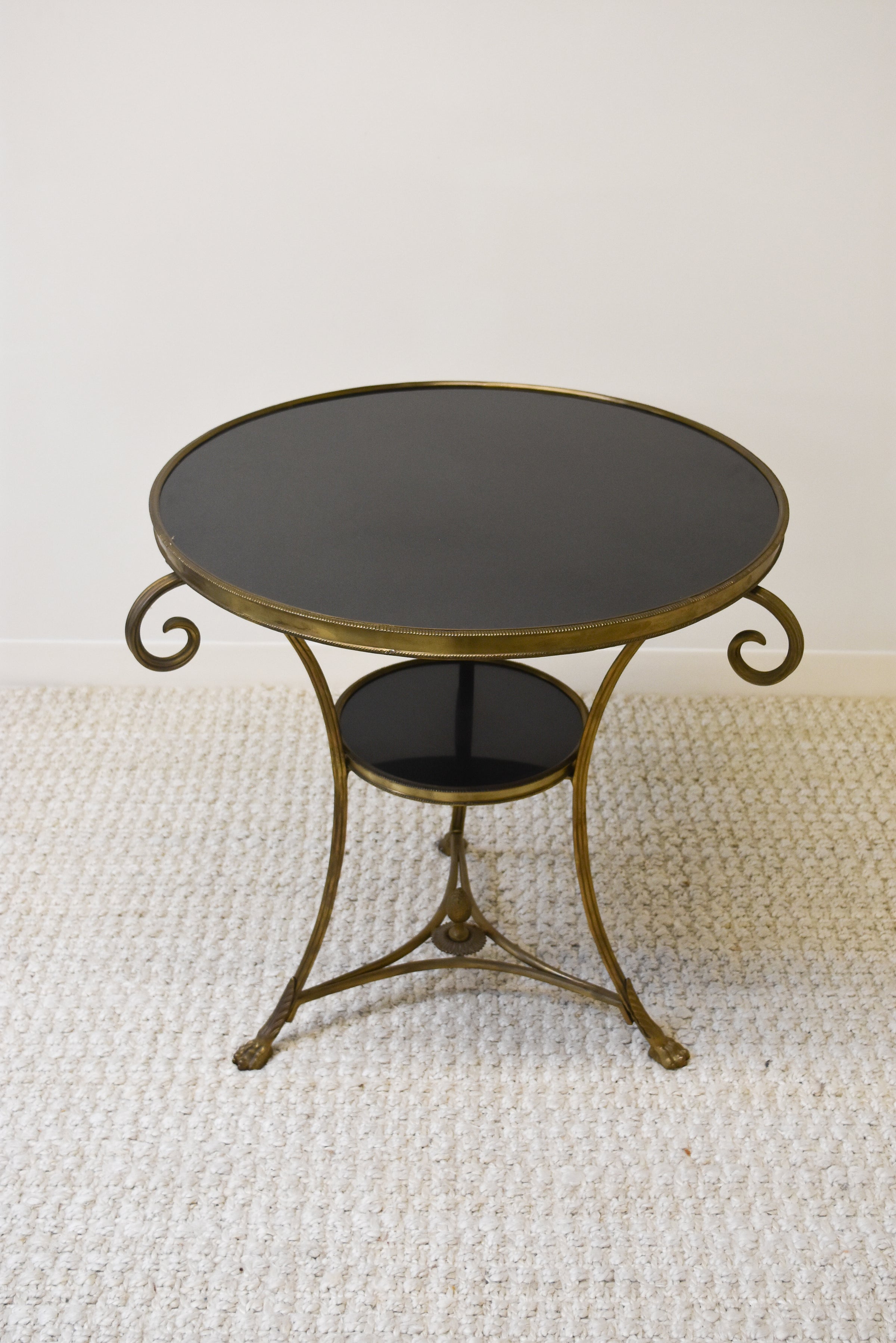 Gilt Bronze Two Tiered Neoclassical Style Gueridon Table