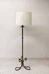 Iron Floor Lamp with Ring Detail