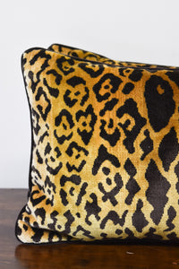 Pair of Scalamandre Leopard Print Lumbar Pillows