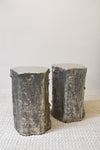 Pair of Silver Faux Bois Side Tables