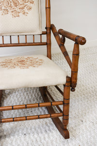 Vintage Bamboo Rocking Chair