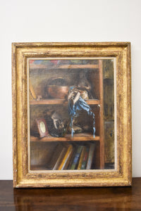Vintage Oil Painting of Shelves by Helen Swords