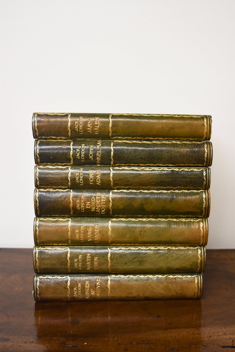 Set of 7 Antique Jack London Books