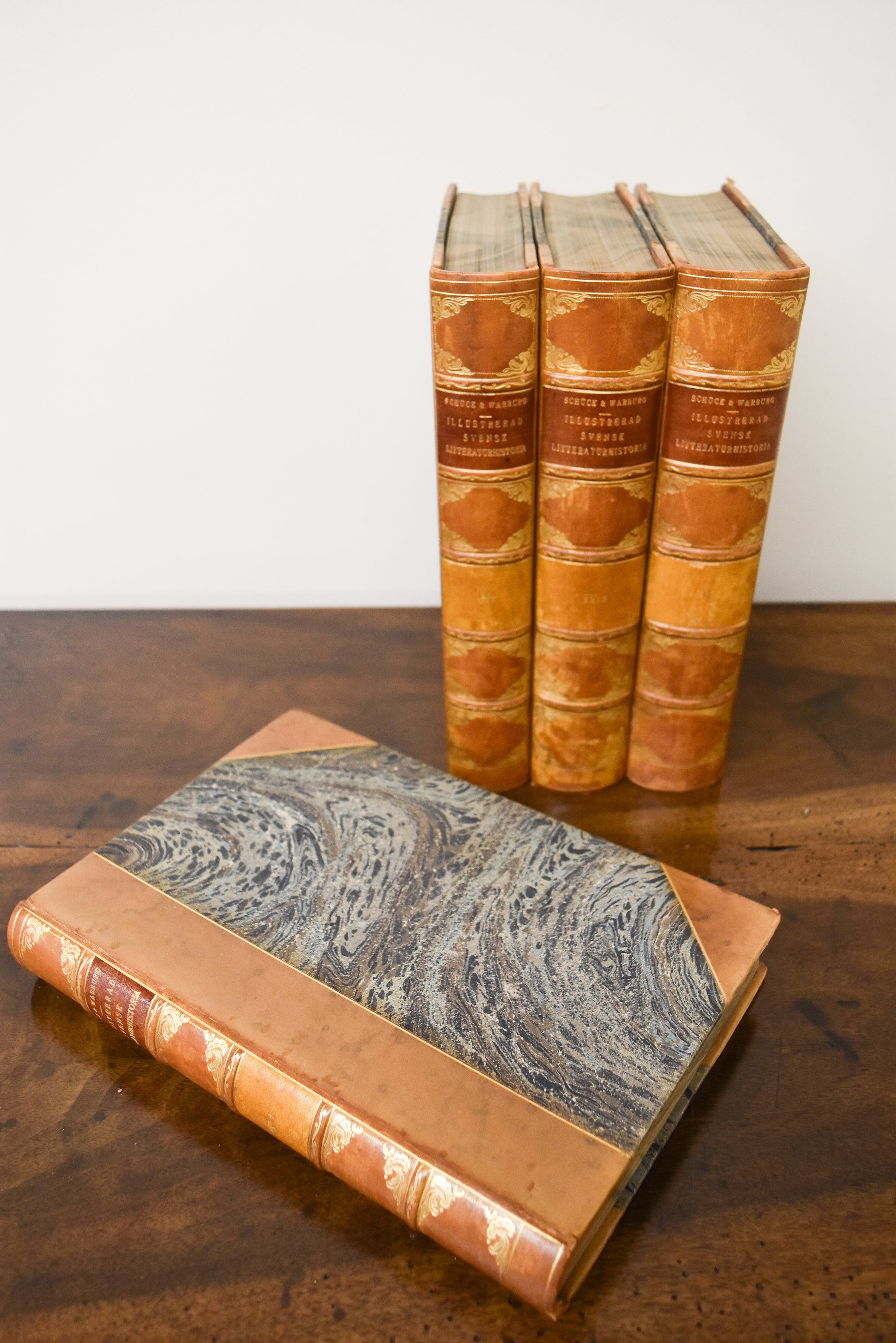 Set of 4 Antique Schock & Warburg Books