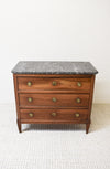 18th Century Chestnut/Walnut Commode with Inlay & Marble Top