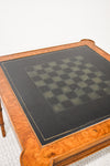 Vintage Leather Top Game Table