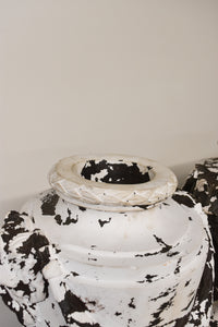 Pair of Large White Urns