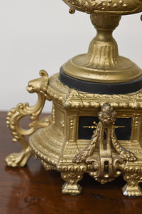 Pair of Ornate Brass Candlesticks