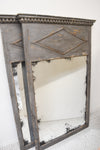 Pair of French Gray Painted Trumeau Mirrors