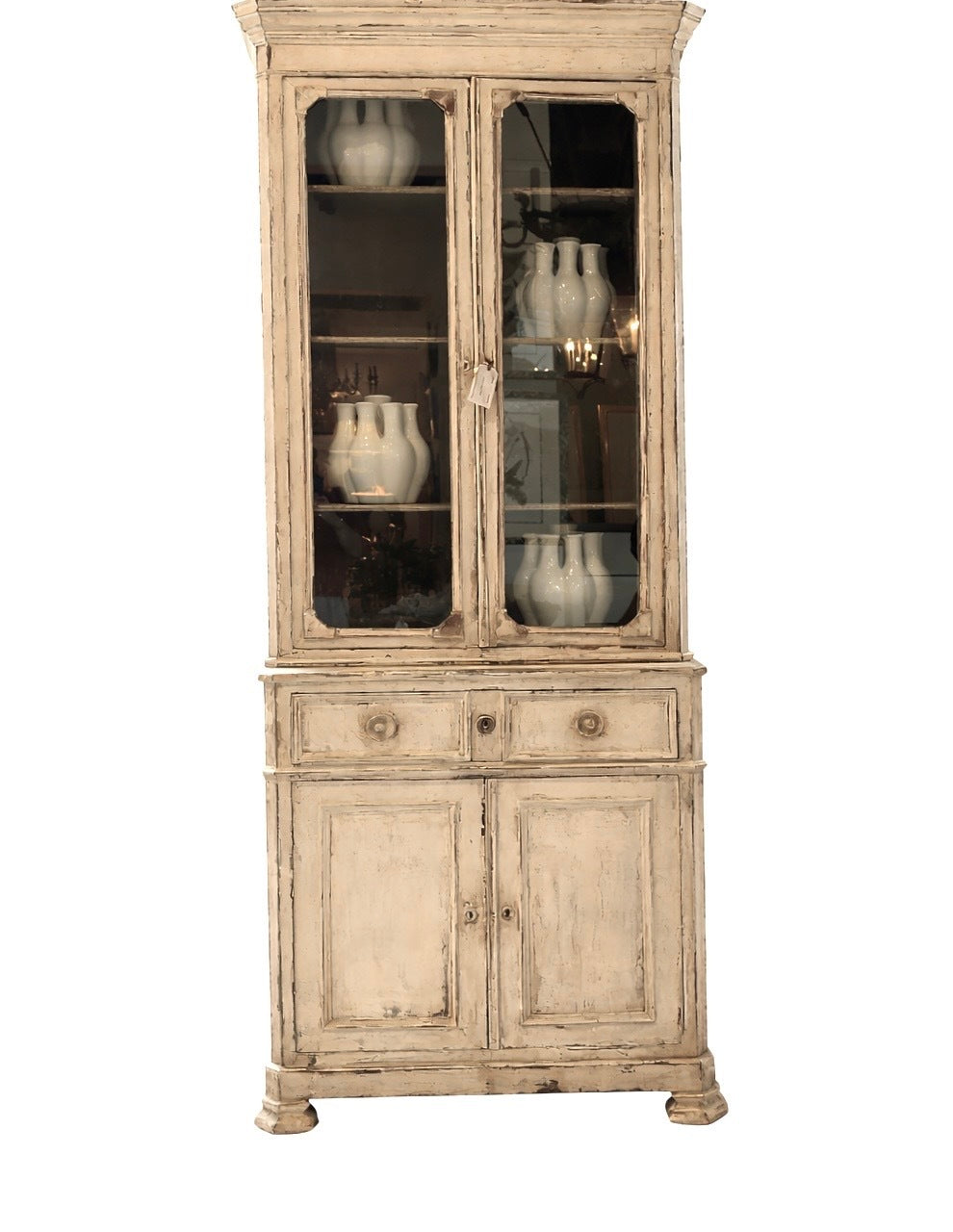 French Cream Painted Cabinet