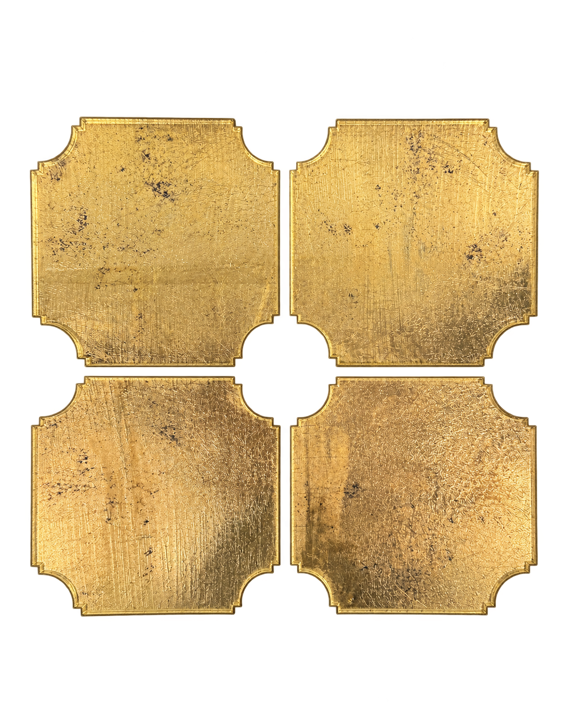Set of 4 Gilded Coasters