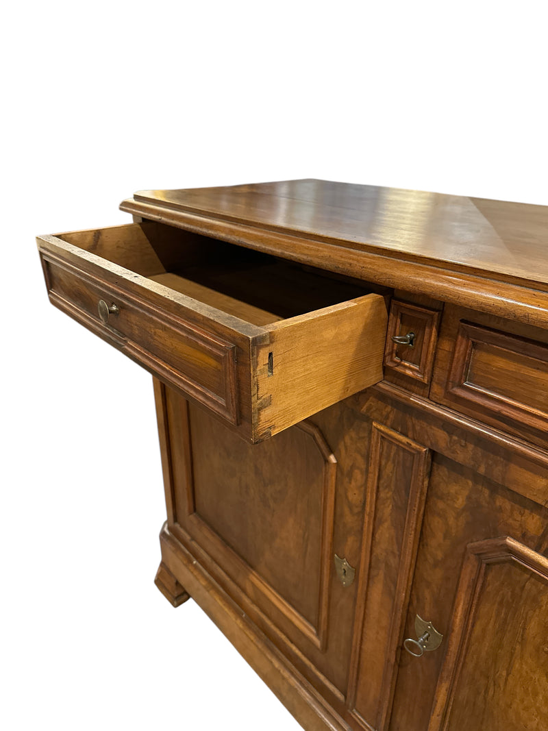 Two Door French Walnut Cabinet