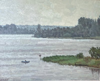 Oil Painting: Russian Lake Scene