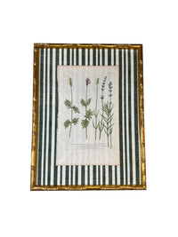 Pair of Green Striped Botanicals