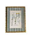 Pair of Green Striped Botanicals
