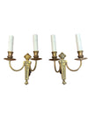Pair of Brass Empire Sconces