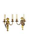 Pair of Brass Empire Sconces
