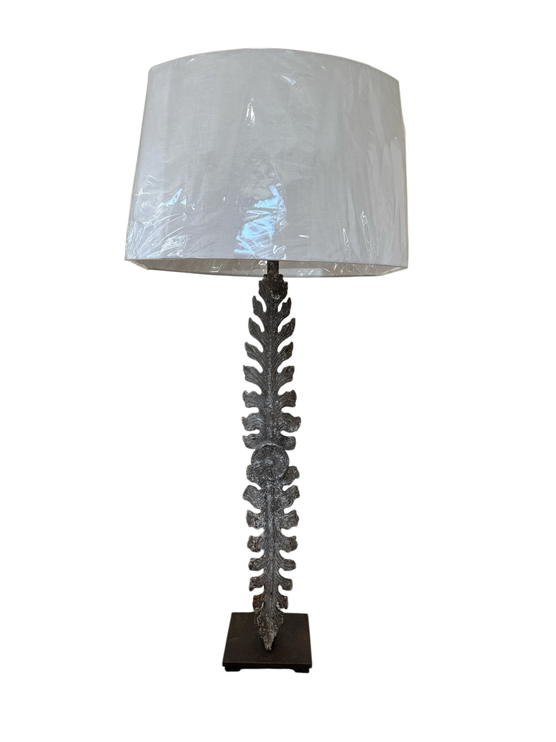 Pair of Iron Leaf Lamps