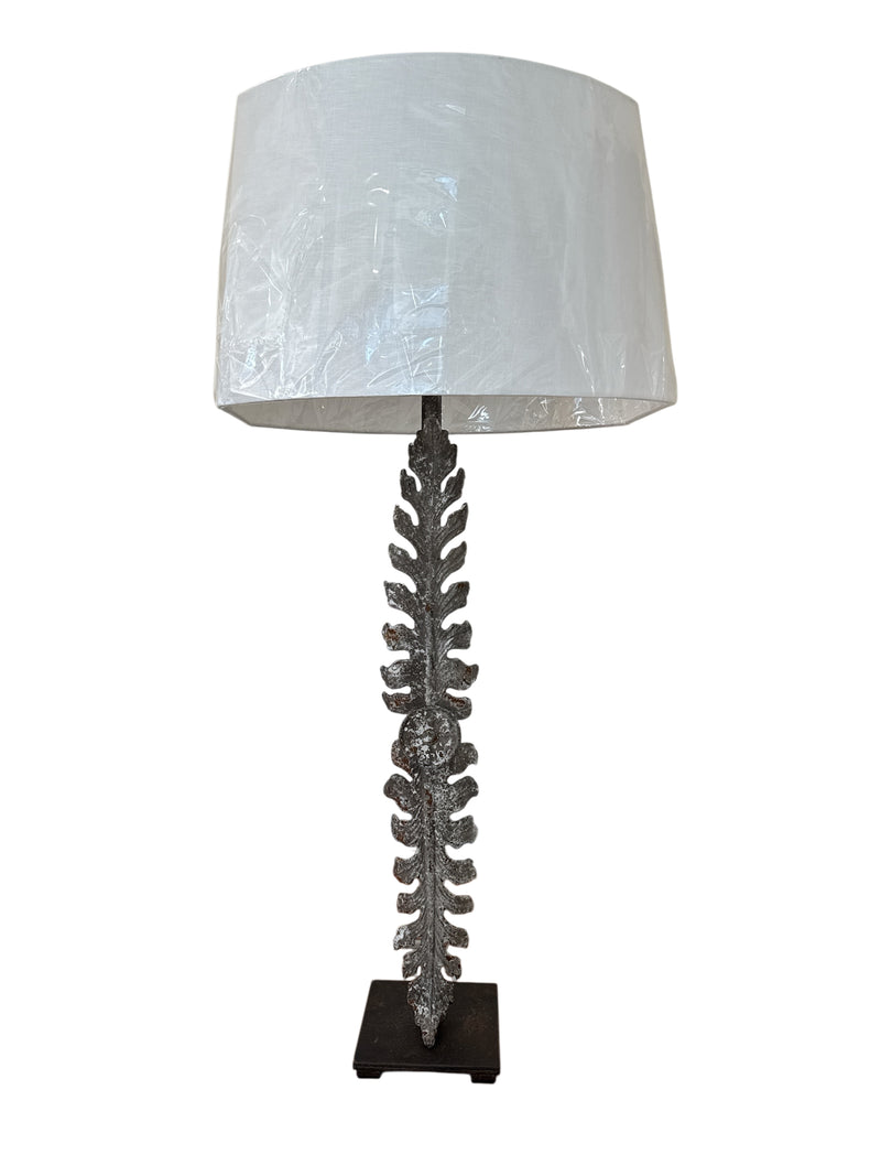 Pair of Iron Leaf Lamps