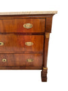 19th Century White Marble Top Italian Commode