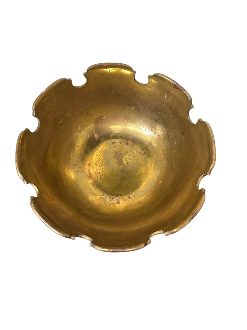 Vintage Brass Monteith Bowl