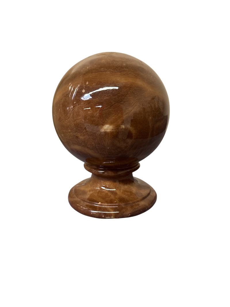 Pair of Brown Alabaster Bookends