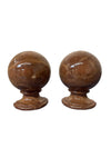 Pair of Brown Alabaster Bookends