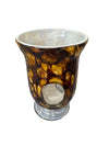 Tortoise Shell Pedestal Base Vase