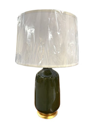 Pair of Olive Green Carolyn Lamps
