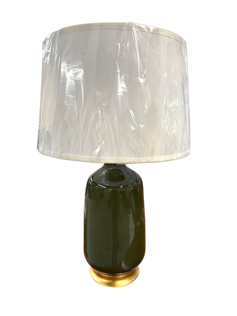 Pair of Olive Green Carolyn Lamps