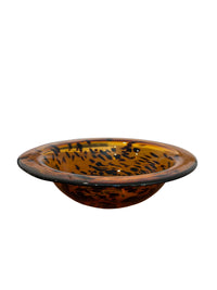 Tortoiseshell Glass Centerpiece Bowl