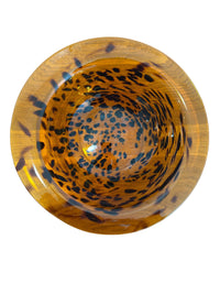 Tortoiseshell Glass Centerpiece Bowl