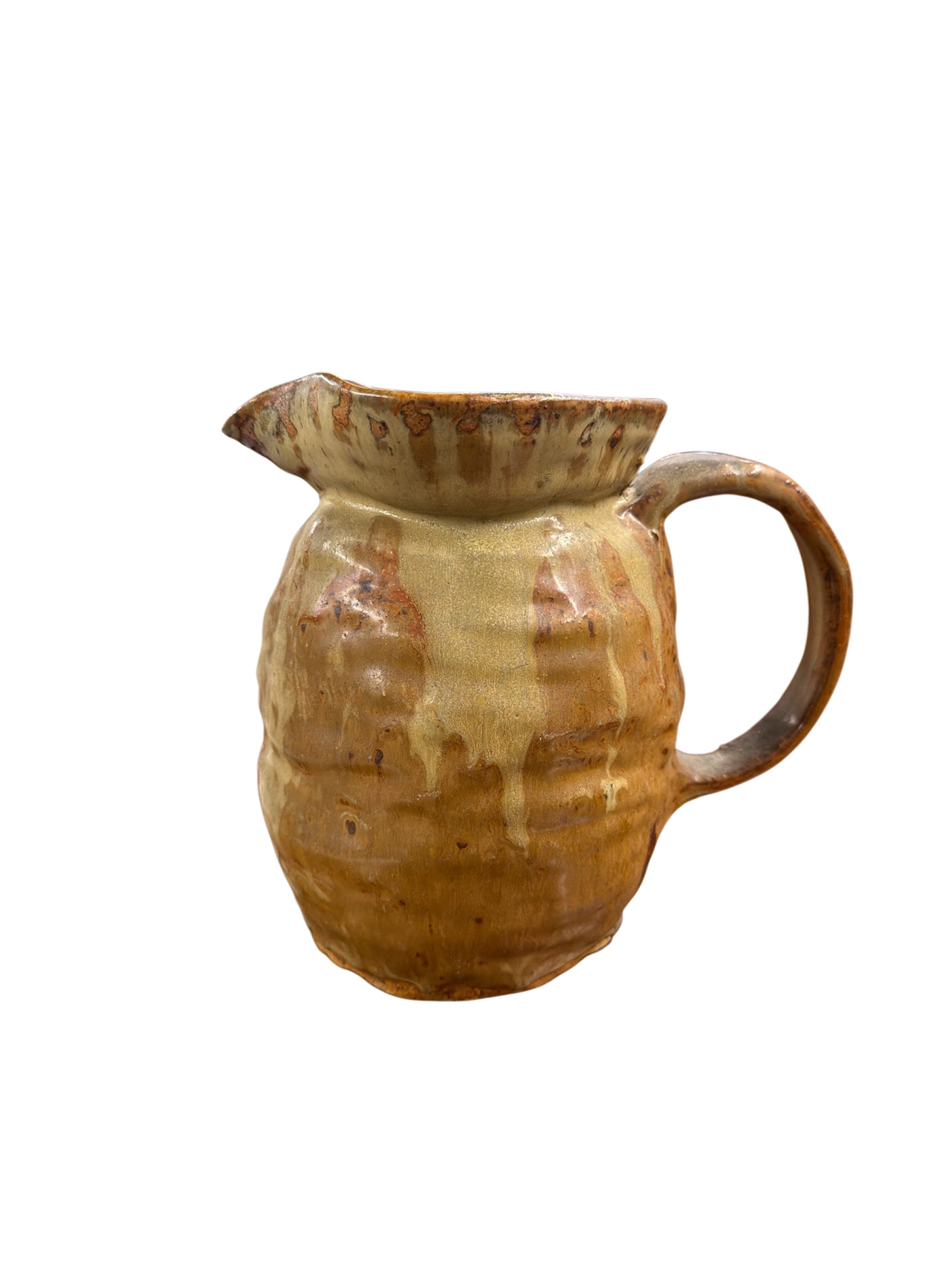 Handcrafted Glazed Pottery Pitcher