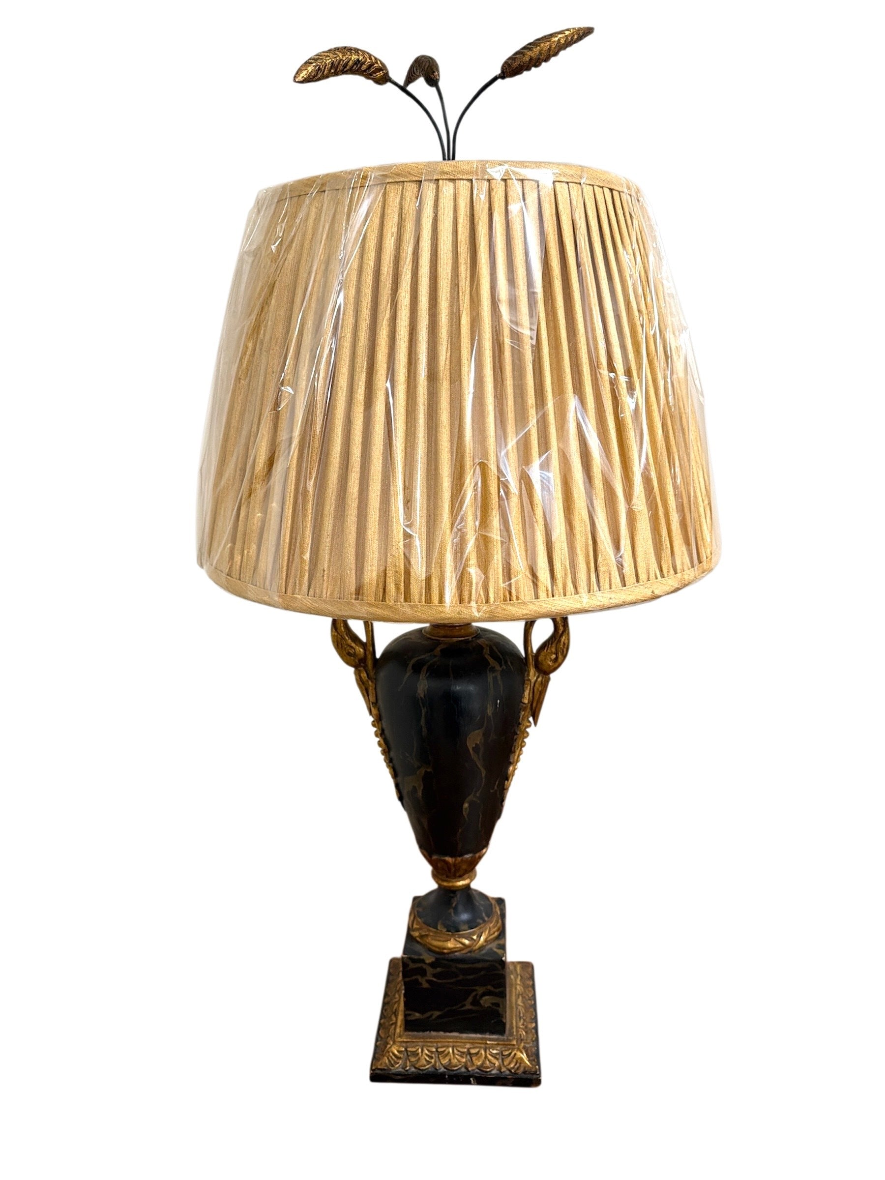 Pair of Black Swan Lamps