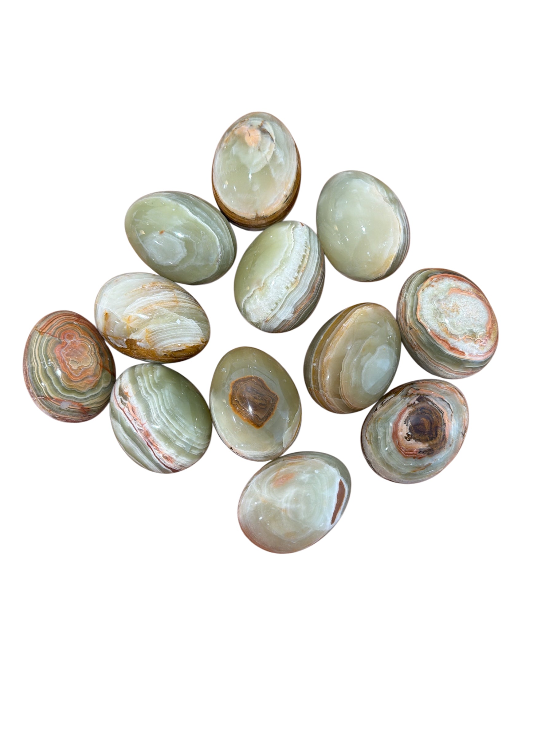 Set of 6 Onyx Eggs